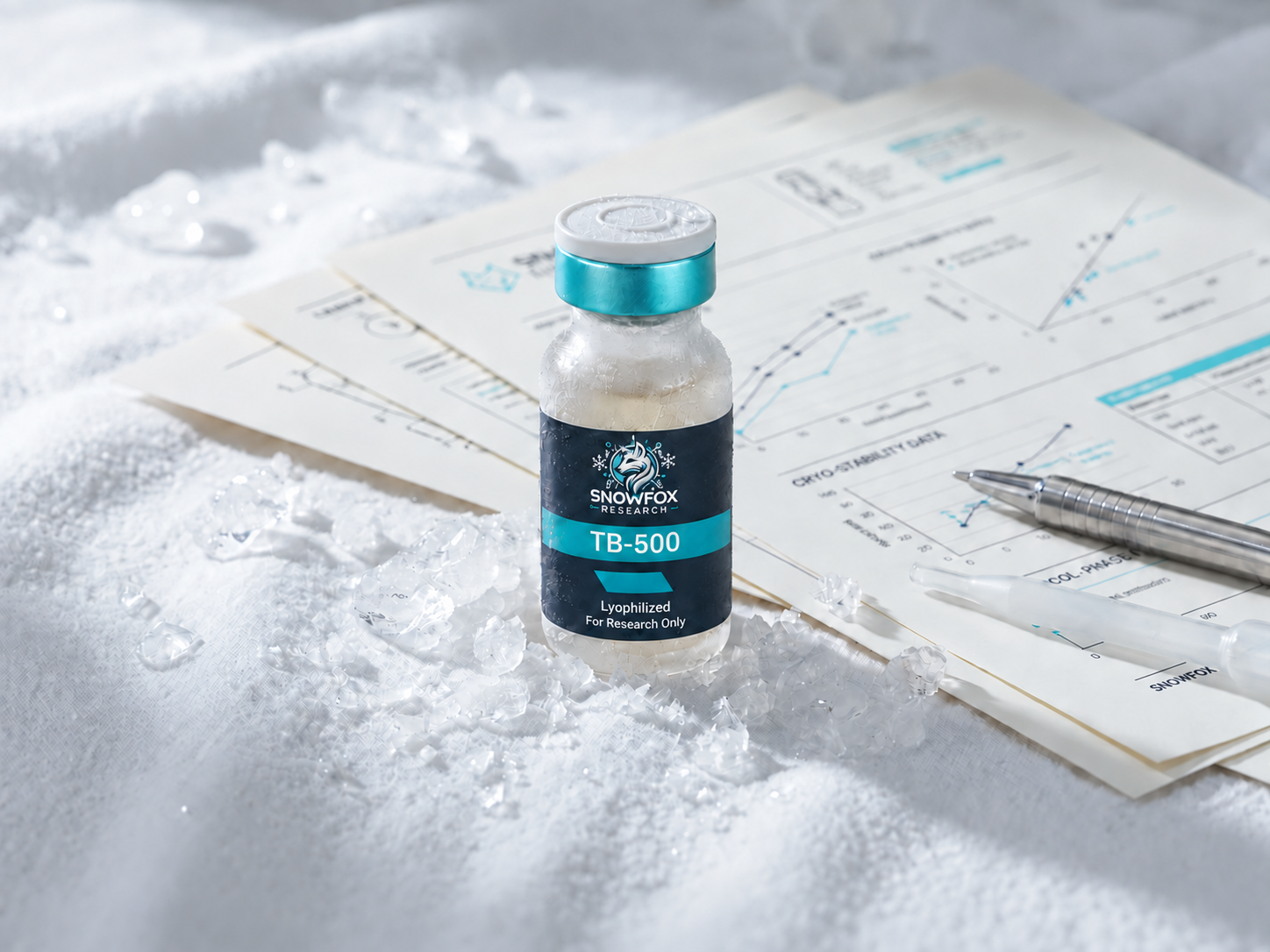 SnowFox Research TB-500 5MG research vial